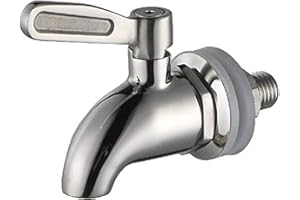‎SIGNSTEK Signstek Ersatz-Zapfhahn für Getränke-Spender, 304 Edelstahl Trinker Wasserhahn Ersatz Wasserhahn Glasbehälter Wasserhahn Kaffee BierWein Saft Trinkbrunnen - 12mm