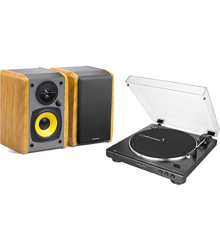 Audio-Technica AT-LP60X Turntable and Edifier R980T Active Speaker 