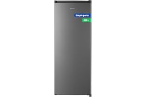 GEDTECH Frigorifero singolo porta GSP230SL Silver - capacità 230L - Classe E