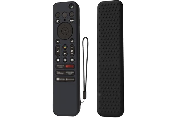 Smashtronics - Silicone Case Cover for Sony TV Remote Control, Sony Remote Cover (Model 2023 RMF-TX910U Black)
