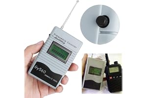 Tbest Bärbar Frekvensräknare GY560 Högprecision 50Mhz Till 2,4Ghz Tvåvägsradiomätverktyg för Bilbåtsmarina Radioapparater ABS-material