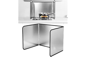 Ixydor Spritzschutz Faltwand Küche, Spritzschutz Faltbar Herd Küche, Spritzschutz Küchenrückwand,40 x 30 x 30.5 cm Spritzschutz Küche, Fettspritzschutz Spritzschutz Herd, Geeignet für Herd,Separate