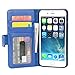 Price comparison product image Cadorabo Book Case works with Apple iPhone 8 PLUS/iPhone 7 PLUS/iPhone 7S PLUS in NEPTUNE BLUE - with Magnetic Closure and 3 Card Slots - Wallet Etui Cover Pouch PU Leather Flip
