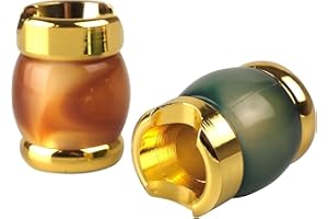 yaoviz® 2X Glutkiller für Aschenbecher Metall Marble Marmor bunt Sortiert schwere Qualität offen Gluttöter Glutlöscher