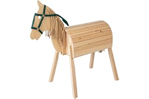 PLAYTIVE Play Tive Holzpferd Kinder Reiten Spielen Holzspielzeug Pferd
