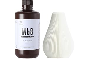 RI RESIONE RESIONE M68 Resina per stampante 3D resistente, ABS non fragile come resina 3D resistente e rigida per stampa 3D LCD UV 405nm(Bianco,1000g)
