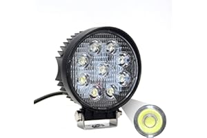 OPP ULITE 27W LED Work Light Offroad Flood Beam Waterproof Driving Lamp 12V 24V for Car Truck Boat SUV ATV 4WD
