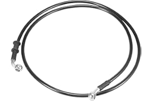 Motoforti 140cm 55.12" Motorcycle Brake Clutch Oil Hose Line Pipe Black