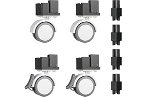 BUCATSTATE Universal-Rad- und Staplerzubehör, Käfigzubehör, das Bewegen und Stapeln Unterstützt, nur für BUCATSTATE-Hamsterkäfig 2,0, Gilt nicht für Cage 3,0 (Schwarz)