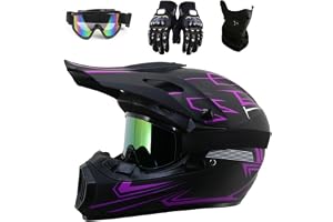 Full Face Motocross-hjälm för ungdomar, unisex offroad-motorcykelhjälm
