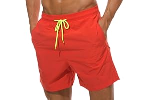 ODOKEI Short de Bain Homme Court Maillot de Bain Homme Séchage Rapide Boardshort Short de Bains Hommes Mayo Boxer de Bain Homme Piscine Shorts de Bain Natation Surf Plage Calecon de Bain Grande Taille