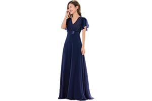 Ever-Pretty Robe de soirée en Double V-col et Manches Courtes 09890