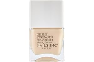 ‎NAILS INC Nails Inc - GIMME STRENGTH Nail Strengthener Nagellack - Intensiver Nagelstärker mit Veganem Kollagen - Stärkt und Repariert Beschädigte Nägel in 3 Wochen - Tierversuchsfrei - Perfekte Maniküre