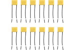 XATGIOUY 12 Piezas condensador led para luz residual, residual light led capacitor 0.22µF 275V X2, led residual light capacitor, Supresores de Interferencias para Bombillas LED, Lámparas y Electrónica