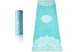 ‎YOGA DESIGN LAB Yoga Design Lab Hot Yoga Handtuch | rutschfest, leicht, recyceltes, saugfähiges Mikrofaser Yogahandtuch | schnelltrocknend, waschmaschinenfest | Ideal für Hot Yoga, Sport, Reisen