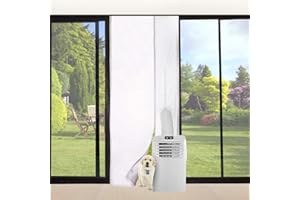 SURAKEY Junta Universal para Puertas De Aire Acondicionado Portátil, Secadora para Todos Los Climatizadores Móviles, Bloqueo De Aire Caliente, Tela De Aislamiento para Aire Acondicionado(210 * 90CM)