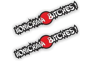 folien-zentrum 2X Konichiwa Bitches Auto-Aufkleber Sticker JDM Tuning Japan Dub Decal Stickerbomb Hand Bombing Illest Dapper Fun Oldschool