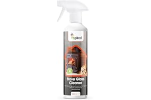Inspired Stove Glass Cleaner, Dissolves Soot, Grease & Tar, Suitable for Fireplaces & Hearths, Removes Residue Effectively - 500 ml