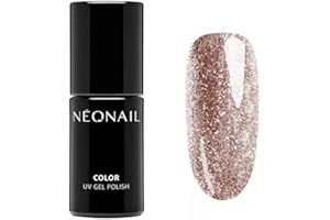 ‎NÉONAIL NEONAIL Lakier hybrydowy do paznokci Różowy Brokatowy Shiny Rose 7,2 ml UV LED