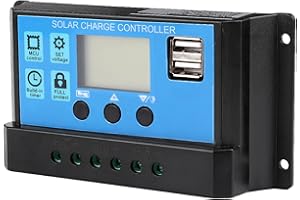 EVTSCAN 60A/50A/40A/30A 12V 24V Auto RV Controlador de carga solar Controlador PWM(60A)
