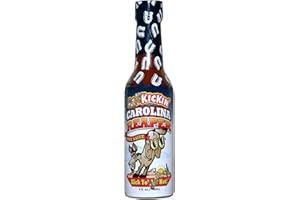 ASS KICKIN' Sauce piquante KICKIN' Carolina Reaper - 5 oz - Sauce piquante gastronomique de qualité supérieure pour les ailes de poulet et les burritos du petit-déjeuner