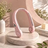 Gesto Portable Neck Fan Rechargeable – Hands-Free Neck Fan for Summer With 1500 mAh Battery & Display | 5-Speed 360° Airflow,