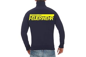 Spaß kostet Männer und Herren Jacke Sweatjacke FFW Freiwillige Feuerwehr (mit Rückendruck) Größe M bis 5XL