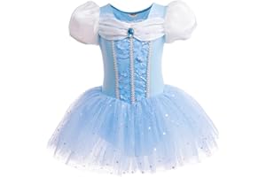 MYRISAM Princess Leotards for Girls Ballet Dance Tutu Skirted Ballerina Dress Birthday Fancy Party Carnival Halloween Costumes