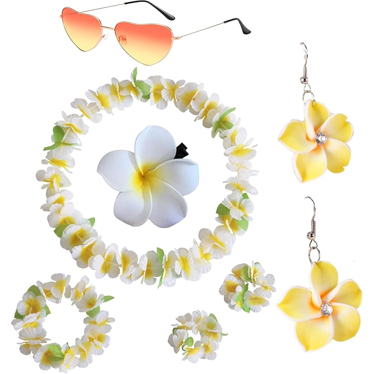 Matreeglam Hawaïhemd voor dames, Hawaï-outfit, korte mouwen, Aloha flamingo, shirt met zonnebril voor zomer, vakantie, reizen, strand, Style2, M
