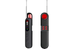 DISELERI Détecteur de Caméra Cachée - Alarme de Sécurité, Micro Espion Détecteur, Détecteur RF sans Fil, GPS Tracker, Anti-Espion pour Hôtel, Salle de Bain, Bureau, Voiture, Voyage, Anti-instantané