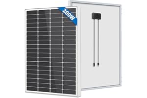 FIREFLY ENERGY Panneau Solaire Monocristallin 200W Module pour RV, Bateaux, Remorque, Camping-Car, Marine, Système Hors Réseau