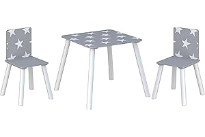 Kidsaw Star Table & Chairs GREY
