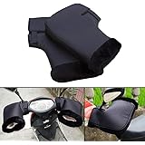 BETTERLE Motorradlenker Stulpen Handschuhe, Winter Leder wasserdichte Schutz-Lenker-thermische Handschuhe Warme Motorrad-Lenk