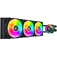 Cougar Poseidon Elite ARGB 360 AIO Liquid Cooler, Utteright Fins Design, Rotatable Pump Head For Logo Orientation, Noise 33.5 dB(A) - Black