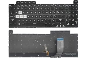 PAEBAI+ Replacement Laptop Keyboard RGB Backlit for ASUS ROG Strix G731 G731GW G731GT G731GU G731GV G712 Backlight US Layout