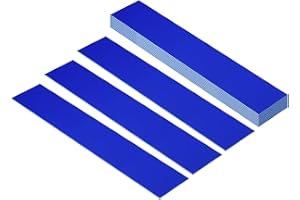 PATIKIL 10"x2" Blank Name Plates, 12 Pack Custom Engraved Name Plate Rectangle Laser Engraving Blanks for Personalized Nameplates Office Desk DIY Painting Supplies, Blue, White