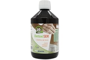 DENIPHARMA Detoxiser Potente Detox 5 en 1 | 500 ml | Usos: Adelgazante - Purificante - Antioxidante - Digestivo - Diurético | Limpia colon e hígado | Elimina toxinas |100% vegano. Con papaya