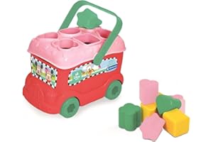 Clementoni - Le Bus des Formes -Minnie - Jouet Disney - Jeu Sensoriel pour Enfant - Développe la Motricité et Le Sens de l'Observation -Dès 12 Mois - Premier Age - 14933 - Couleurs aléatoires