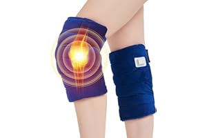 JOBYNA Termoforo Addensato per Ginocchia, 2Pcs Ginocchiera Riscaldante Elettrica per Artrite e Sollievo dal Dolore Articolare, Termoforo Elettrico 5s Riscaldamento Rapido, 30-70 ℃ Regolabile