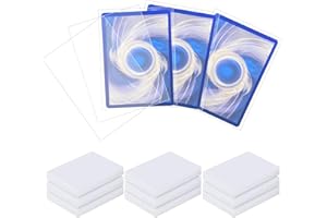 Homgaty - 300 fundas para cartas estándar, protectores transparentes para baraja de Pokémon, intercambiar cartas, magia, MTG, The Gathering, juegos de mesa, Yu-Gi-Oh, Dropmix (transparente)