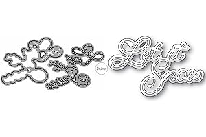 DzIxY Christmas Words Let It Snow Fustelle in metallo per la creazione di biglietti Kit goffratura carta Die Cuts Set Scrapbook Stencil Forniture Modelli Macchina