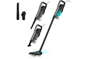 Mellerware - Aspirador Escoba Cleany 600W | Potencia de Principio a Fin | Boquilla 2 en 1 | con Cable | Elimina Polvo, Pelos y Suciedad | Ligero y Fácil de Mover