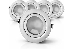 HAVA 5-pack - infällda spotlights i metall G4 12V med glaslock