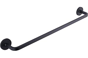 LEKUSHA 16 Inches Magnetic Towel Bar for Refrigerator, Magnetic Towel Holder Towel Hook Hanger for Fridge, Kitchen Stove, Oven, Dishwasher, Sink Laundry Washing Machine Black