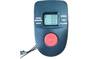 LVYXON Compteur de vitesse pour vélo d'appartement - Appareil d'entraînement en plein air avec écran LCD - Capteur de vitesse magnétique - Noir