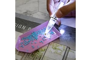 popyes Stylo Diamond Painting Lumineux Bricolage Stylo de Forage de Peinture de Diamant Stylo Peinture Diamant LED Outils de Peinture Diamant