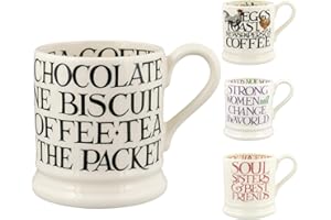Emma Bridgewater Duża filiżanka 1/2 litra, ceramiczna filiżanka do kawy, duża - filiżanka z kamionki, cappuccino, latte, kawy, filiżanki do herbaty - piękne filiżanki, prezent urodzinowy, kubek do
