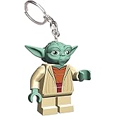 IQ Lego Star Wars Schl&uuml;sselanh&auml;nger mit LED-Taschenlampe Spielzeuggeschenke f&uuml;r Kinder - 76 mm gro&szlig;e Figur - 2 CR2025 Batteri
