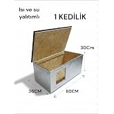 Narım Kedi Evi Kedi Yuvası Kedi Barınağı 1 Kedilik Isı Ve Su Yalıtımlı I&ccedil; Ve Dış Mekan