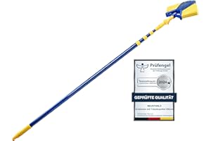 ‎NEUSTANLO Neustanlo | Eckbesen Set 4 m | Spinnenfeger Dreiecksbesen mit Teleskopstiel | farblich Sortiert | ideal zur Reinigung von hohen Decken und Ecken